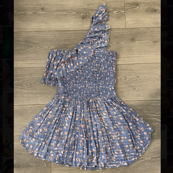 Blue Life Smock Ruffle Skort Romper Size Small - Picture 1 of 5